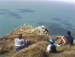 Fabulous coast views at Highveer Point, just off the Woody Bay coast path
